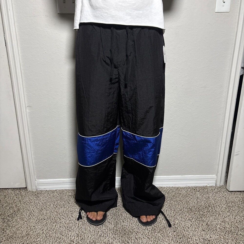 Forever 21 NWT Track Pants Black and Blue Men's Size XL